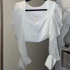 Long sleeve crop top